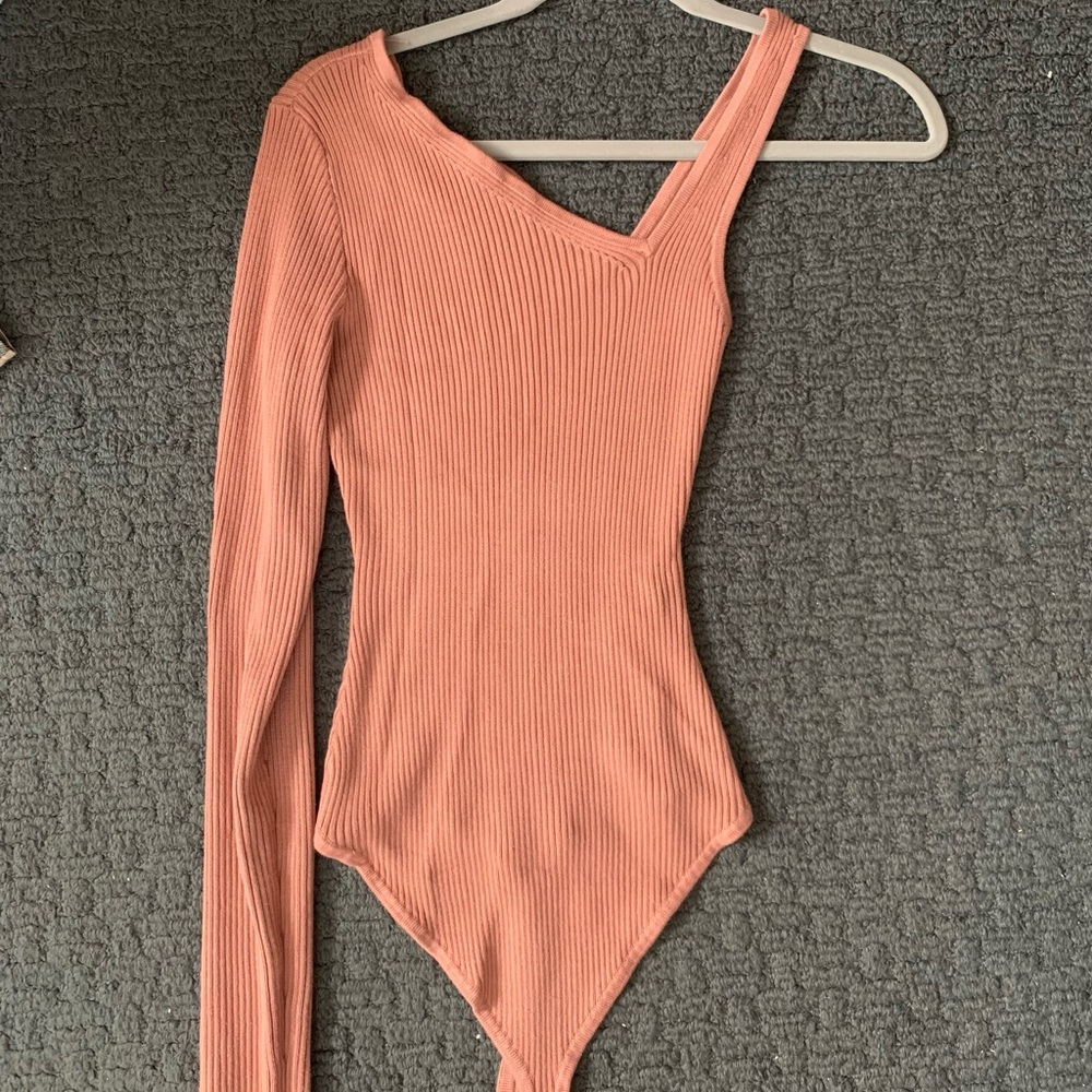 Abercrombie dark pink knit body suit size small